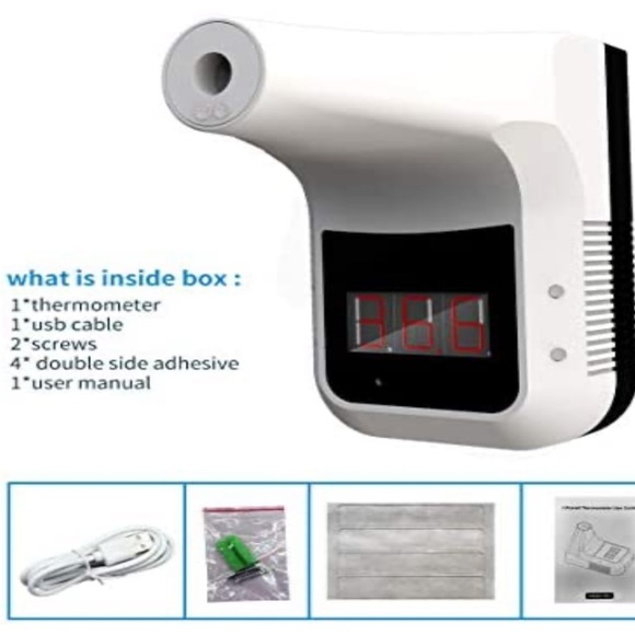 Non-contact Wall Mounted Infrared Forehead Thermometer with Alarm - Picture 7 of 8